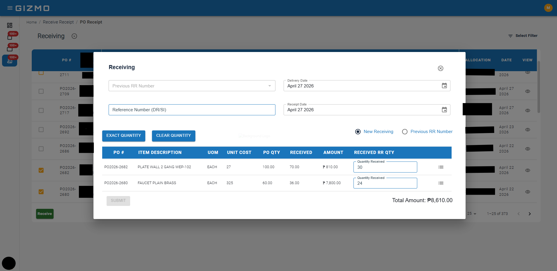 GIZMO — Accounting System screenshot 9